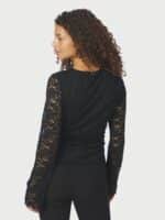 Neo Noir Lenide Lace Bluse - Sort3