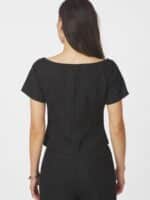 Neo Noir Tango Boucle Bluse - Sort3