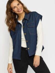 2-Biz Eden Vest - Denim1
