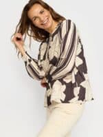 2-Biz Mava Bluse - Dark Brown2