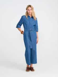 Costa Mani Bukser Foxglove - Denim Stripe1