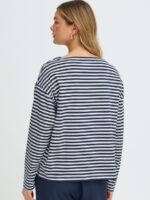 Fransa bluse Siva - Navy Stripe3