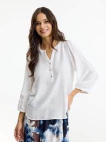 In Front Claire Bluse - Hvid