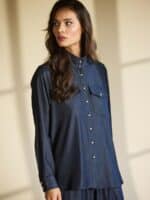 In Front Hannah Jakke - Denim3