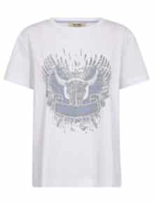 Mos Mosh T-Shirt Washa - Hvid
