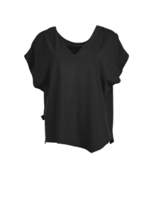 My Soul Bluse Zipper print 019 - Farve Sort