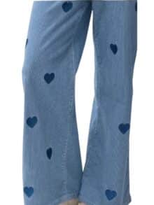 Qnuz Bukser Striped - Denim Dark1