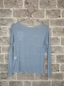 Cabana Living Bluse Stripe Cash - Lyseblå