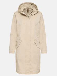 Camel Active W 7F13 Coat beige damejakke overgangsjakke klassisk frakke neutral stil skandinavisk look