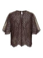 Co´Coture Bluse Leti Lace - Brun1