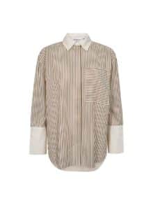 Co´Couture Avara Stripe Shirt - Brun