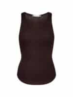 Co´Couture Claire Rib Top - Brun