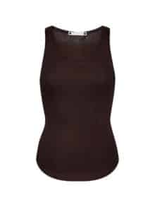 Co´Couture Claire Rib Top - Brun