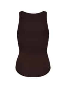 Co´Couture Claire Rib Top - Brun1