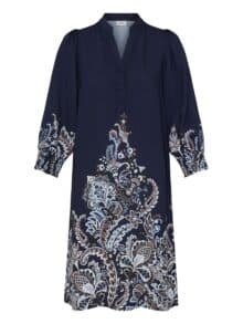 Fransa Kjole Frdara - Navy Paisley