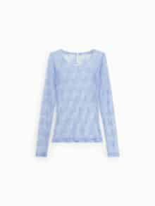 Imperial Mesh Blonde Bluse - Pervinca