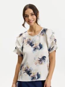 In Front Bluse Estella - Champagne1