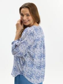 In Front Bluse Victoria - Blå1