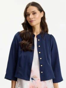 In Front Jakke Lisa - Dark Blue