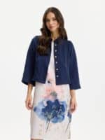 In Front Jakke Lisa - Dark Blue2