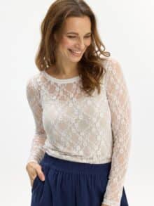 In Front Kia Bluse - Off-White