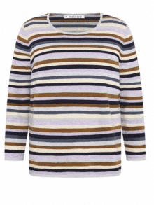 Mansted Adele strik Cold Grey – klassisk grå strikbluse fra Mansted