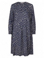 Masai kjole Nexora 1012184 - Farve Navy Blazer forfra – elegant damekjole
