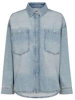 Mos Mosh Jakke Emm Flower - Light Denim