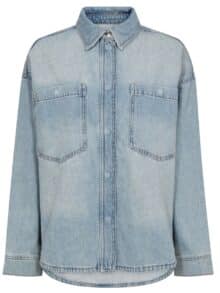 Mos Mosh Jakke Emm Flower - Light Denim