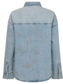 Mos Mosh Jakke Emm Flower - Light Denim1