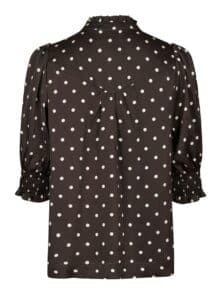 Neo Noir Skjorte Diana Big Dot - Brown1