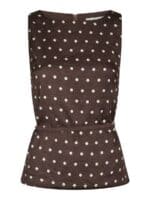 Neo Noir Top Nassa big dot - Dark Brown