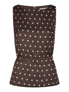 Neo Noir Top Nassa big dot - Dark Brown