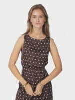 Neo Noir Top Nassa big dot - Dark Brown2