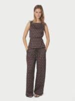 Neo Noir Top Nassa big dot - Dark Brown4