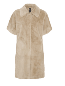 Notys Faux Fur long jacket 40497 - Farve sand shell