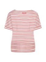 Red Button T-Shirt Terry Stripe - Rød1