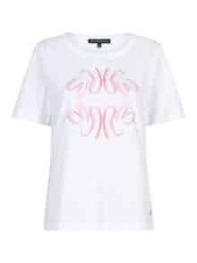 Red Button T-shirt Tee Temmy - Rose Wood