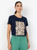 SoyaConcept T-Shirt Rina - Navy-Sand2