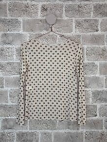 Cabana Living Bluse Dot Cash - Creme