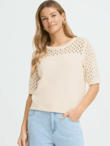 Fransa Strik Frlayla 20617566 - Farve whisper white 1