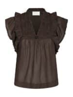 Neo Noir Bluse Jayla - Dark Brown
