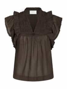 Neo Noir Bluse Jayla - Dark Brown
