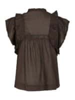 Neo Noir Bluse Jayla - Dark Brown1