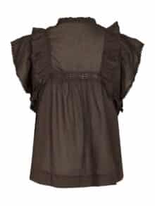 Neo Noir Bluse Jayla - Dark Brown1