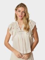 Neo Noir Bluse Jayla - Ivory2