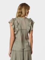 Neo Noir Bluse Jayla - Smoke Green3