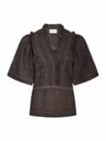 Neo Noir Evienne S Voile Top - Dark Brown