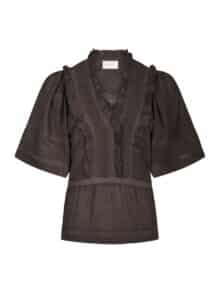 Neo Noir Evienne S Voile Top - Dark Brown