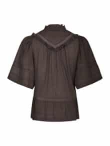 Neo Noir Evienne S Voile Top - Dark Brown1